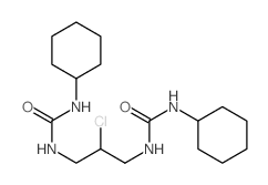 1-[2-chloro-3-(cyclohexylcarbamoylamino)propyl]-3-cyclohexyl-urea结构式