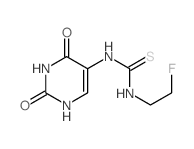 3-(2,4-dioxo-1H-pyrimidin-5-yl)-1-(2-fluoroethyl)thiourea Structure