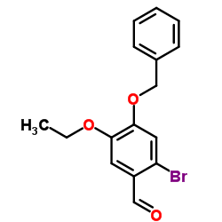 4-(BENZYLOXY)-2-BROMO-5-ETHOXYBENZALDEHYDE structure