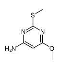 6-Methoxy-2-(methylsulfanyl)-4-pyrimidinamine结构式