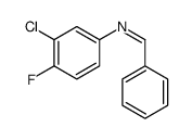 N-(3-chloro-4-fluorophenyl)-1-phenylmethanimine Structure