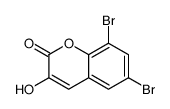 6,8-dibromo-3-hydroxychromen-2-one Structure