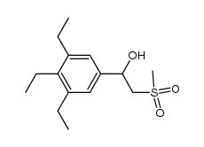 methyl 2-(3,4,5-triethylphenyl)-2-hydroxyethyl sulfone Structure