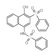 N-[3-(benzenesulfonyl)-4-hydroxy-naphthalen-1-yl]benzenesulfonamide Structure