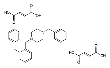 1-benzyl-4-[(2-benzylphenyl)methyl]piperazine,(E)-but-2-enedioic acid Structure