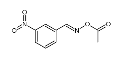 3-nitro-benzaldehyde-((E)-O-acetyl oxime ) Structure