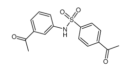 4-Acetyl-benzol-sulfonsaeure-<3-acetyl-anilid> Structure