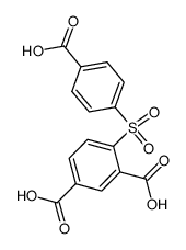 diphenyl sulphone-2,4,4'-tricarboxylic acid Structure