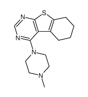 4-(4-methyl-piperazin-1-yl)-5,6,7,8-tetrahydro-benzo[4,5]thieno[2,3-d]pyrimidine Structure