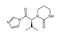 N-(2S-(2-oxotetrahydropyrimidin-1-yl)-3-methylbutanoyl)imidazole Structure