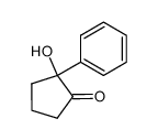 2-Hydroxy-2-phenylcyclopentan-1-one Structure