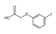 2-((3-iodophenyl)thio)acetic acid结构式