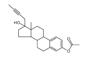 (17-but-2-ynyl-17-hydroxy-13-methyl-7,8,9,11,12,14,15,16-octahydro-6H-cyclopenta[a]phenanthren-3-yl) acetate Structure