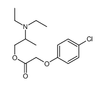 2-(diethylamino)propyl 2-(4-chlorophenoxy)acetate结构式