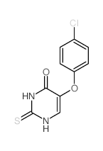 5-(4-chlorophenoxy)-2-sulfanylidene-1H-pyrimidin-4-one结构式