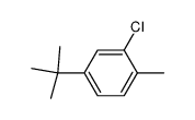 4-tert-butyl-2-chloro-1-methylbenzene Structure