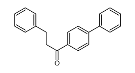 3-phenyl-1-(4-phenylphenyl)propan-1-one结构式