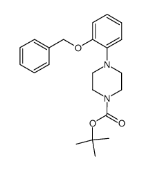 1-tert-butoxycarbonyl-4-(2-(benzyloxy)phenyl)piperazine Structure