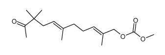methyl ((2E,6E)-2,6,9,9-tetramethyl-10-oxoundeca-2,6-dien-1-yl) carbonate Structure