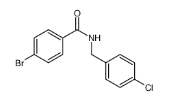 4-Bromo-N-(4-chlorobenzyl)benzamide结构式