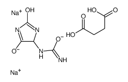 disodium,butanedioate,(2,5-dioxoimidazolidin-4-yl)urea结构式