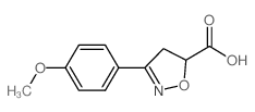 3-(4-Methoxy-phenyl)-4,5-dihydro-isoxazole-5-carboxylic acid图片