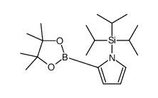 tri(propan-2-yl)-[2-(4,4,5,5-tetramethyl-1,3,2-dioxaborolan-2-yl)pyrrol-1-yl]silane Structure