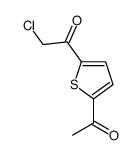 Ethanone, 1-(5-acetyl-2-thienyl)-2-chloro- (9CI) Structure