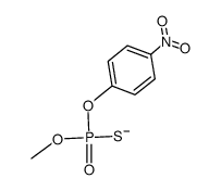 O-methyl O-(4-nitrophenyl) phosphorothioate结构式