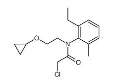 2-Chloro-N-(2-cyclopropoxy-ethyl)-N-(2-ethyl-6-methyl-phenyl)-acetamide结构式