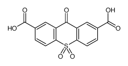 9,10,10-trioxothioxanthene-2,7-dicarboxylic acid Structure