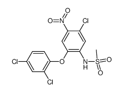 N-[5-Chloro-2-(2,4-dichloro-phenoxy)-4-nitro-phenyl]-methanesulfonamide结构式