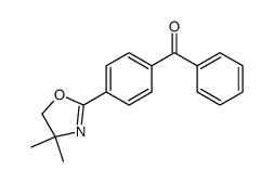 2-(4-benzophenyl)-4,4-dimethyl-1,3-oxazoline结构式