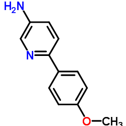 6-(4-甲氧基苯基)吡啶-3-胺结构式