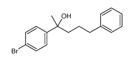 2-(4-bromophenyl)-5-phenylpentan-2-ol Structure