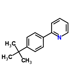 2-[4-(2-Methyl-2-propanyl)phenyl]pyridine Structure