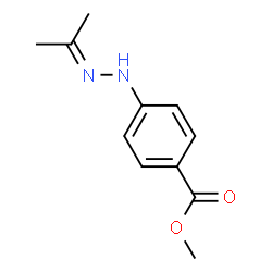 Benzoic acid, 4-[(1-methylethylidene)hydrazino]-, methyl ester (9CI) Structure
