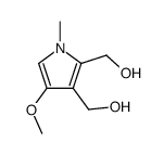 [2-(hydroxymethyl)-4-methoxy-1-methylpyrrol-3-yl]methanol结构式