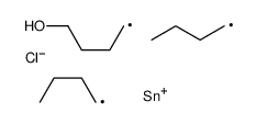 4-[dibutyl(chloro)stannyl]butan-1-ol结构式