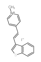 4-[(E)-2-benzothiophen-3-ylethenyl]-1-methyl-pyridine Structure