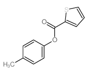 2-Thiophenecarboxylicacid, 4-methylphenyl ester Structure