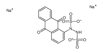 disodium 9,10-dioxo-1-[sulfonato-(sulfonatoamino)amino]anthracene结构式