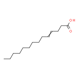 (E)-tetradec-4-enoic acid Structure