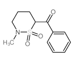 (2-methyl-1,1-dioxo-thiazinan-6-yl)-phenyl-methanone structure