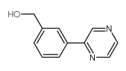 3-(Pyrazin-2-yl)benzyl alcohol结构式
