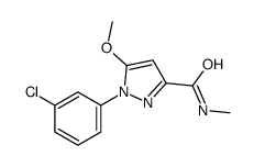 1-(3-chlorophenyl)-5-methoxy-3-(N-methylcarbamoyl)pyrazole structure