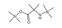 2-Methyl-2-(trimethylsilylamino)propionic acid trimethylsilyl ester structure