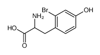 2-amino-3-(2-bromo-4-hydroxyphenyl)propanoic acid结构式