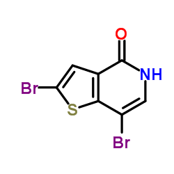 2,7-Dibromothieno[3,2-c]pyridin-4(5H)-one结构式