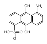 5-amino-9,10-dihydroxyanthracene-1-sulfonic acid Structure